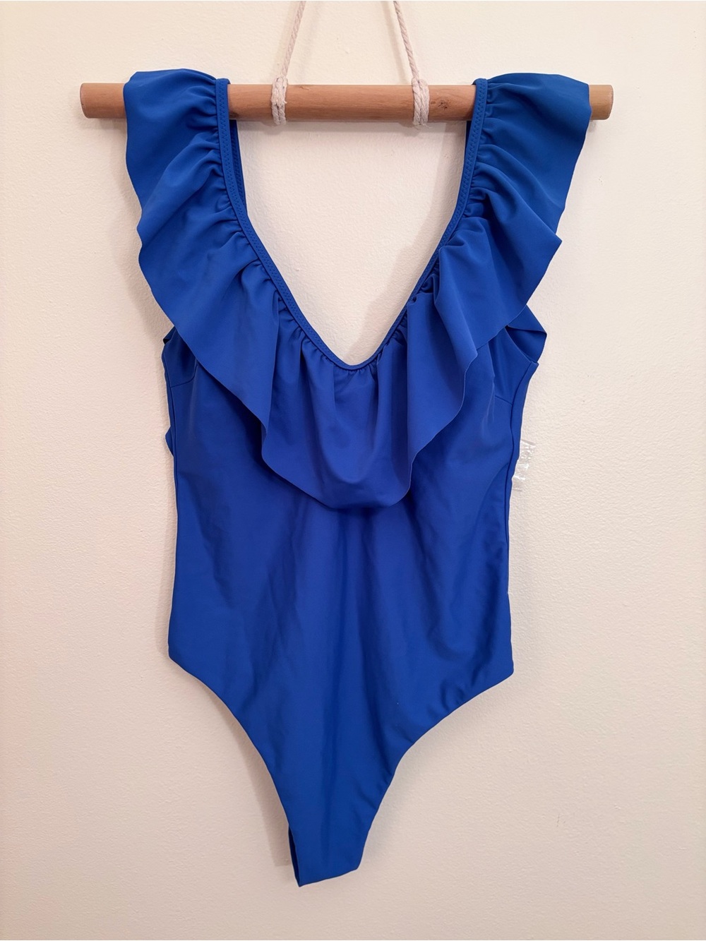 Altar'd State Royal Blue Ruffle One-Piece Swimsuit